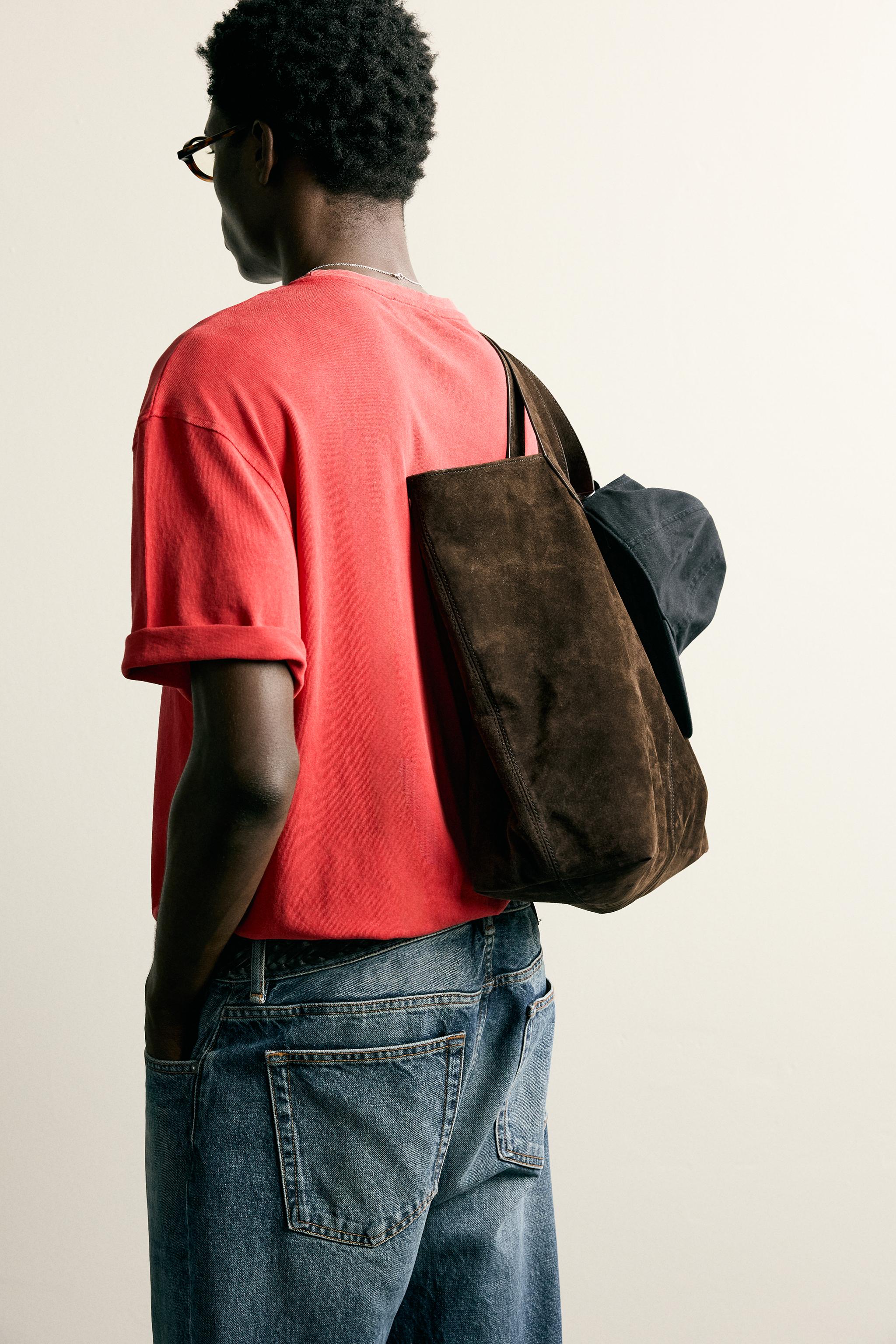 LEATHER SHOPPER BAG
